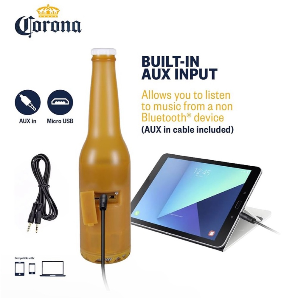 Corona beer bottle Bluetooth speaker NEW IN BOX - Picture 2 of 5